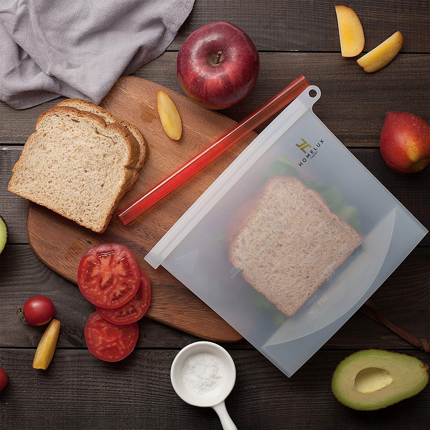 Homelux Theory Reusable Silicone Food Storage Bags Ecomm Via Aamazon.com