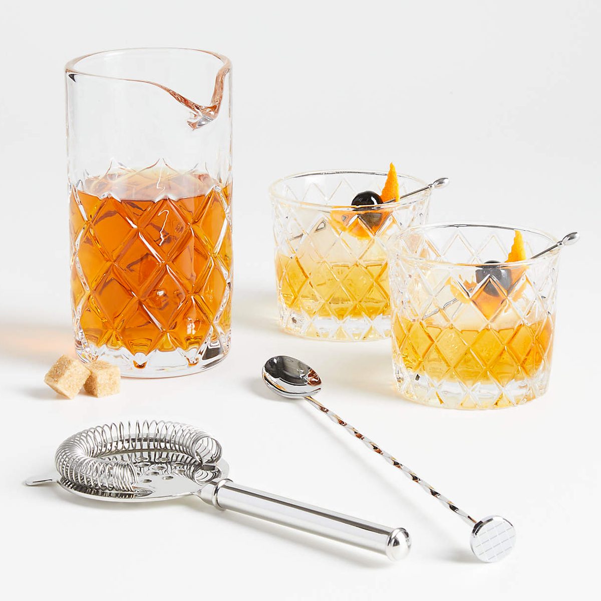 Old Fashioned Cocktail Set Ecomm Crateandbarrel.com