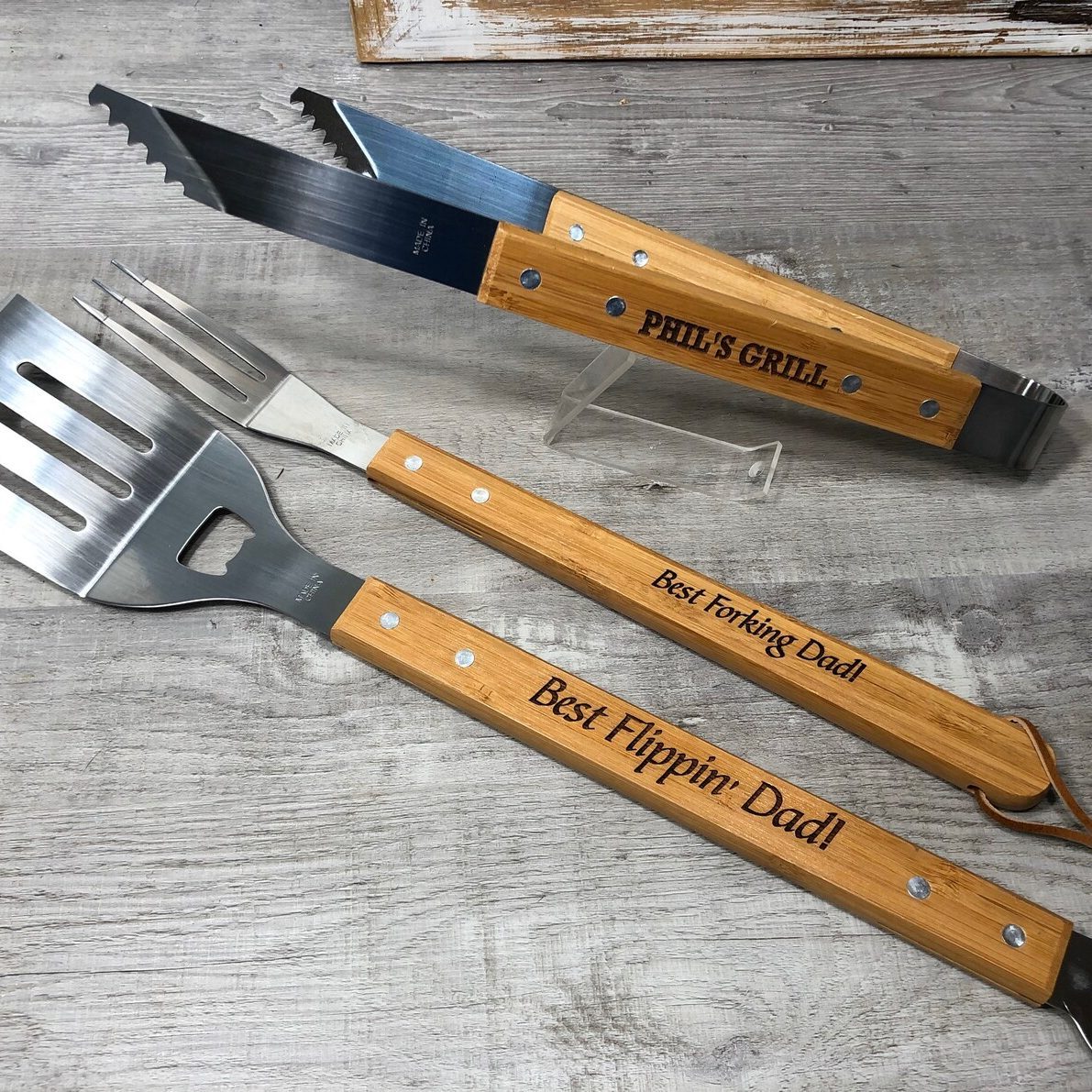 Personalized Bbq Spatula Tool Set Ecomm Via Etsy.com