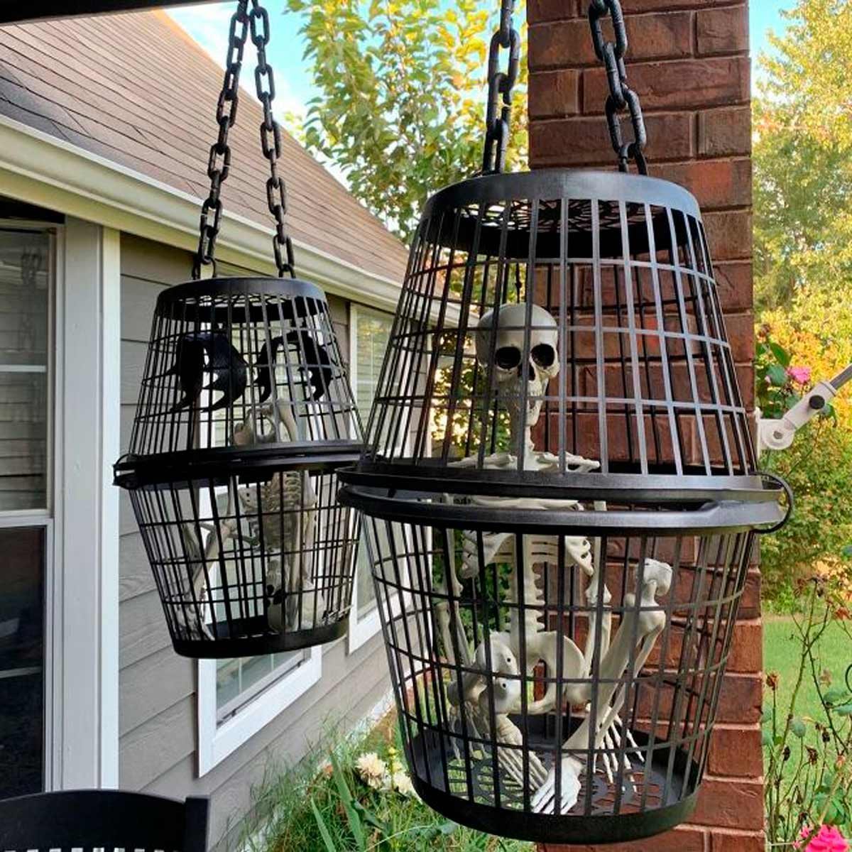 How to Turn a Laundry Basket into a Spooky Halloween Decoration