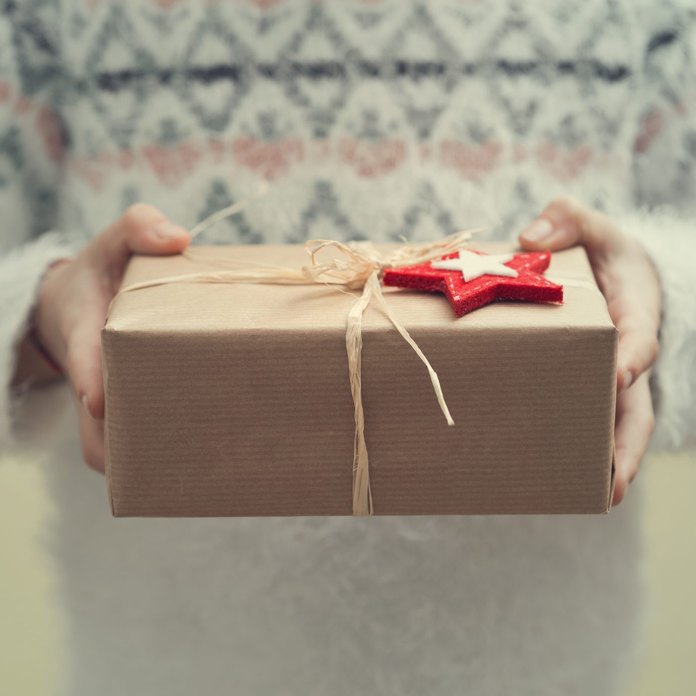 Rustic gift box or self care package