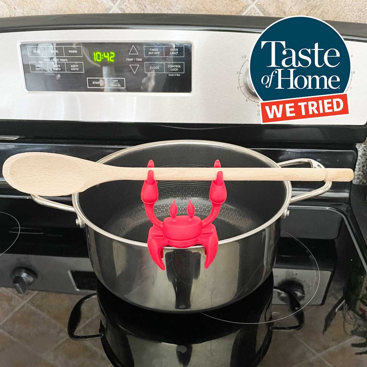This Adorable Crab Spoon Rest Will Save Your Kitchen Countertops from Saucy Splatters