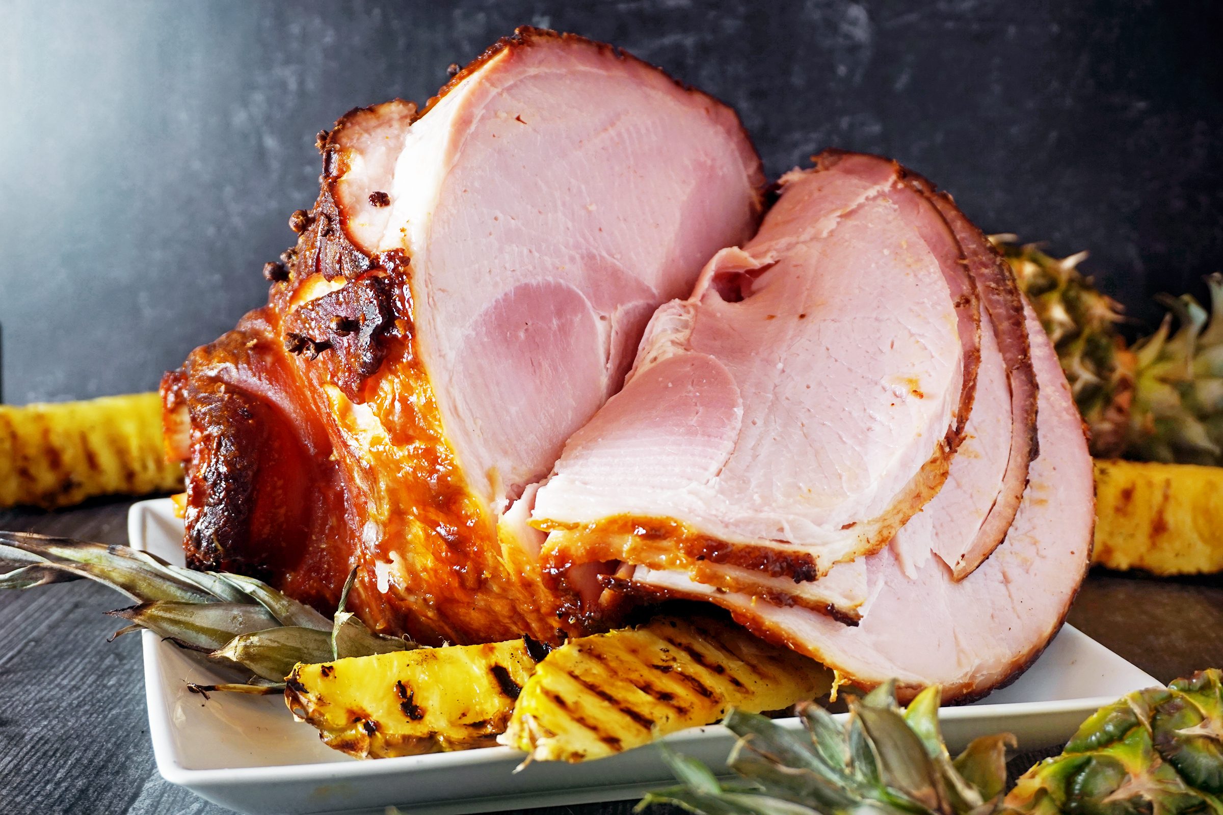 carved ham