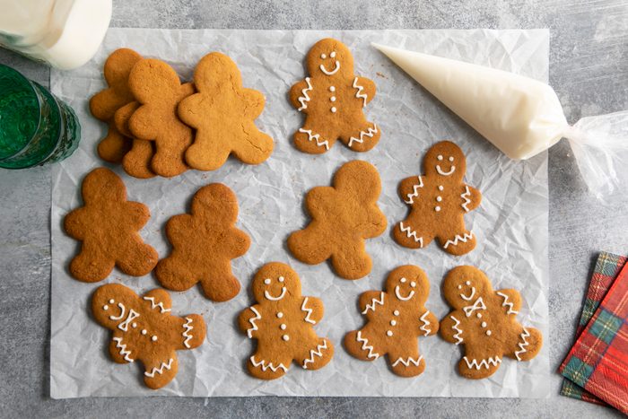 Gluten-Free Gingerbread Cookies decorated