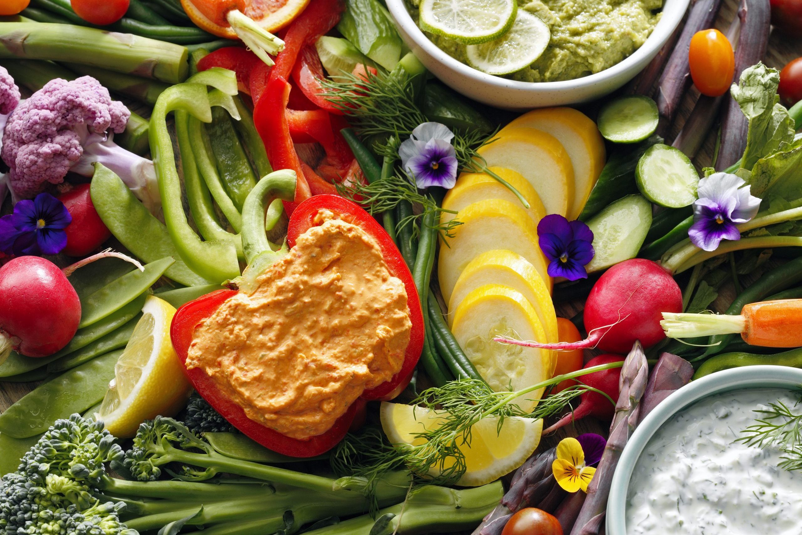 Colorful Crudités Platter