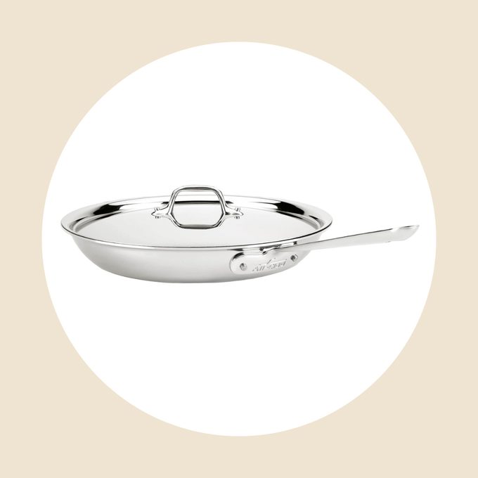 Stainless Steel Covered Fry Pan