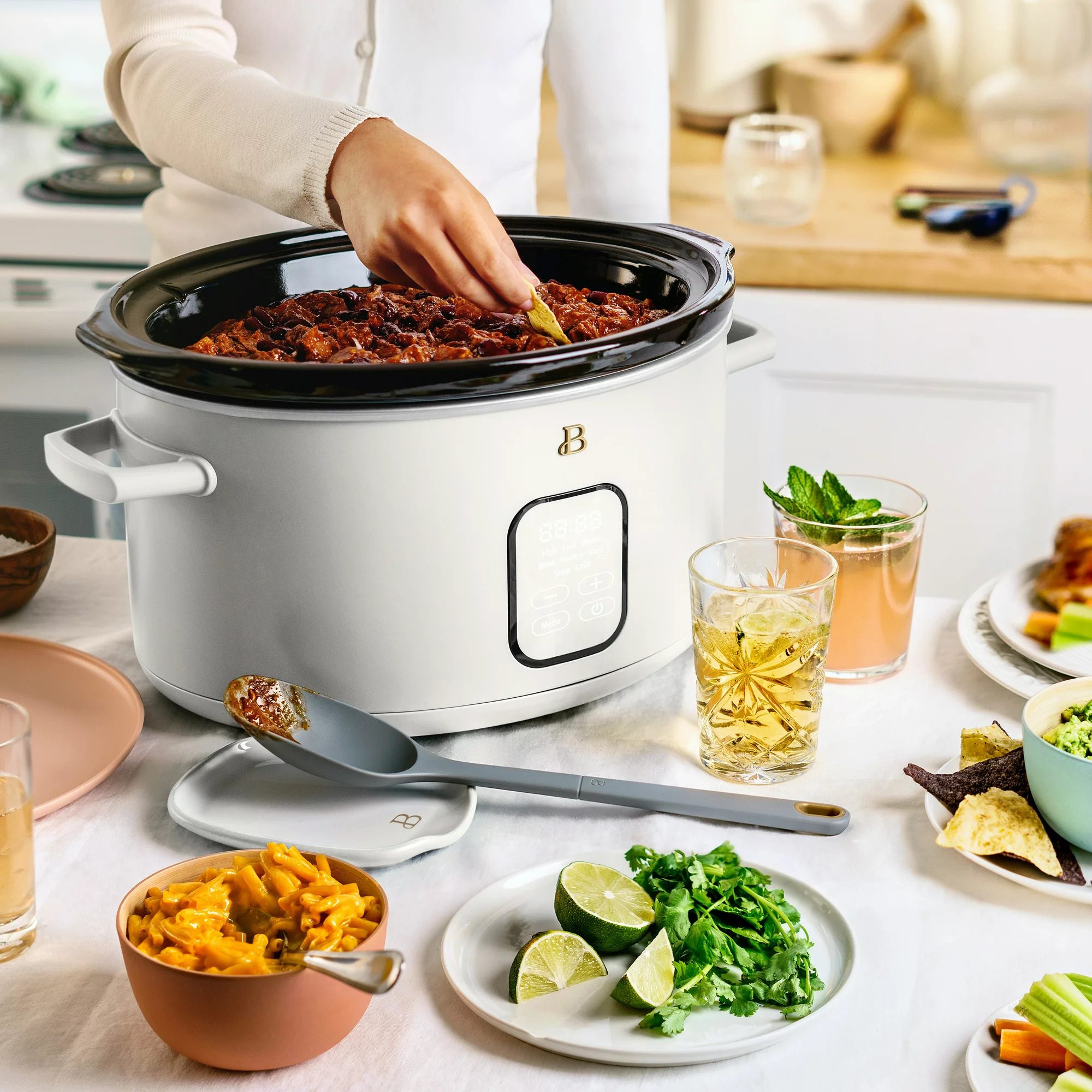Beautiful 6qt Programable Slow Cooker Drew Barrymore Ecom Via Walmart.com
