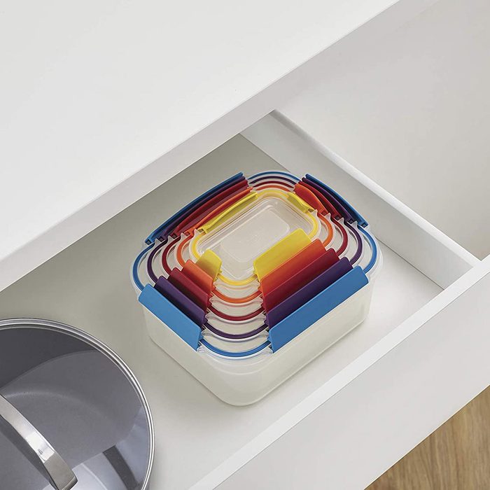 Joseph Joseph Nest Lock Plastic Food Storage Container Set With Lockable Airtight Leakproof Lids