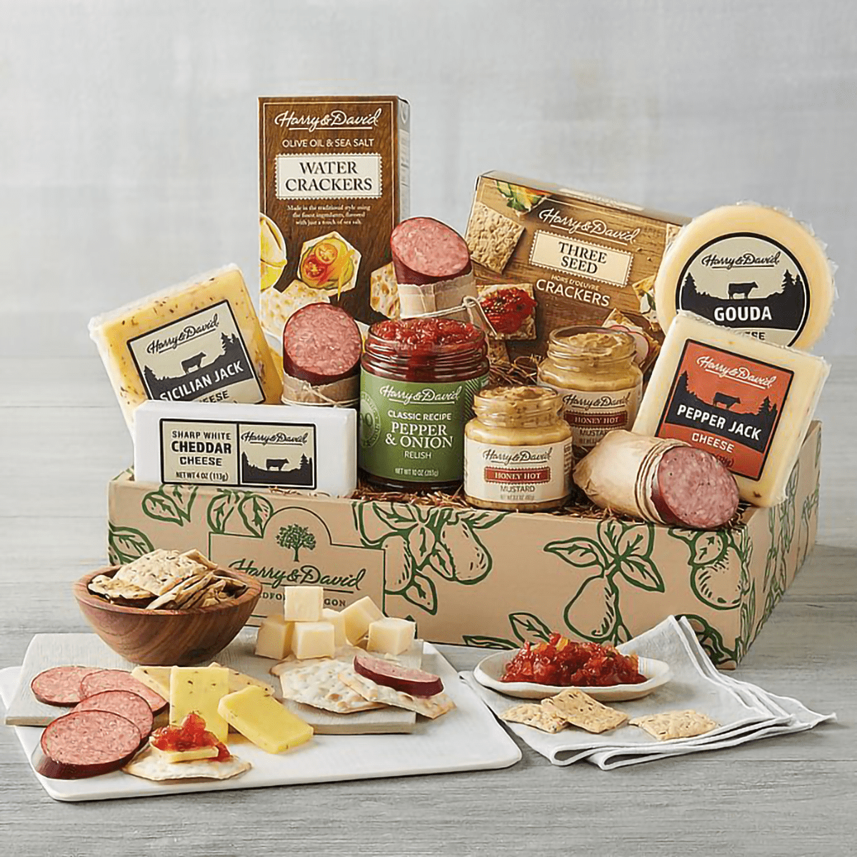 Harry And David Supreme Meat And Cheese Gift Box