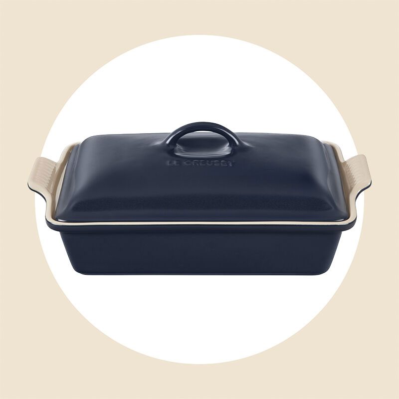 Le Creuset Heritage Rectangular Casserole In Matte Navy