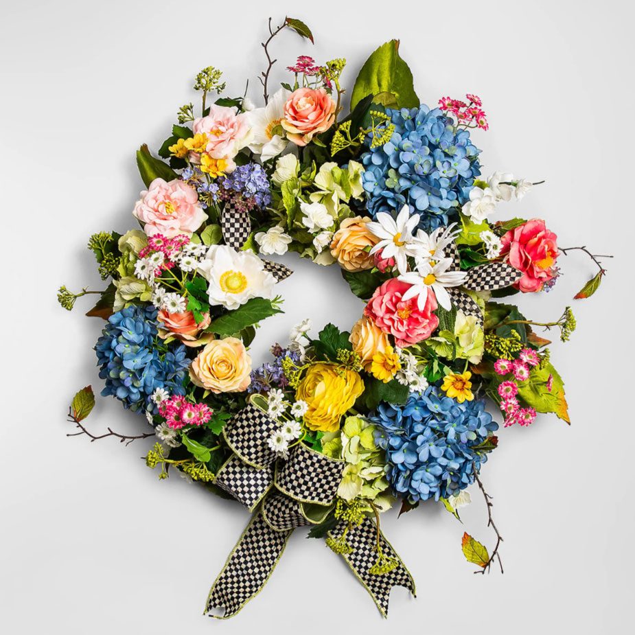 Mackenzie Childs Spring Blooms Wreath