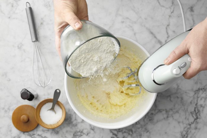 cream butter and sugar for Millionaire Bars