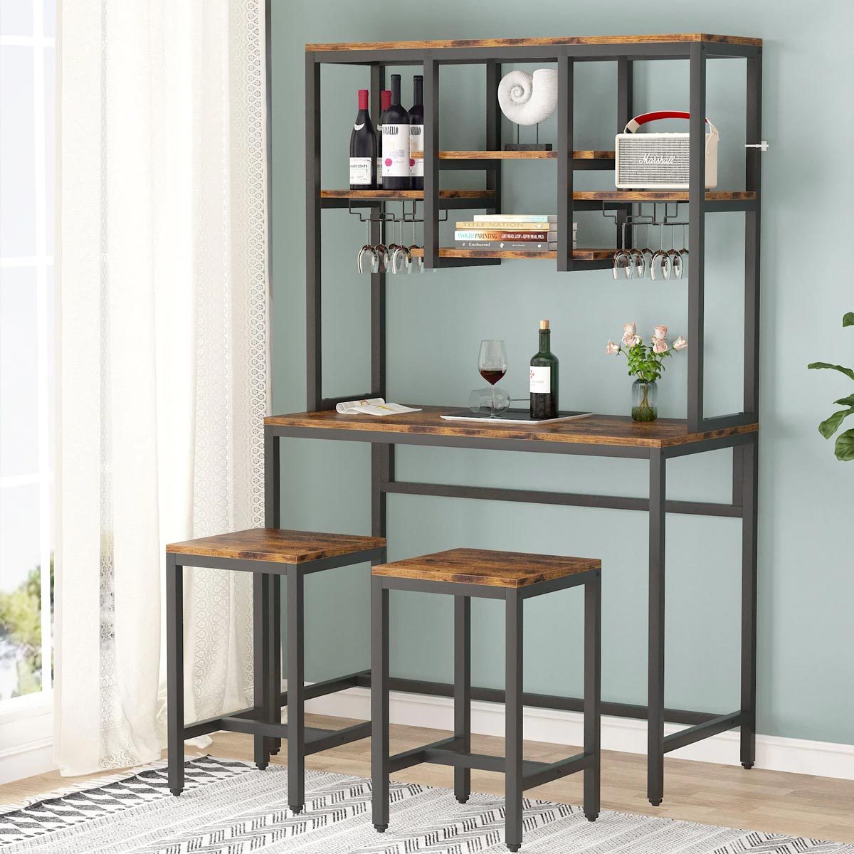 Home Garden Table Bar Set