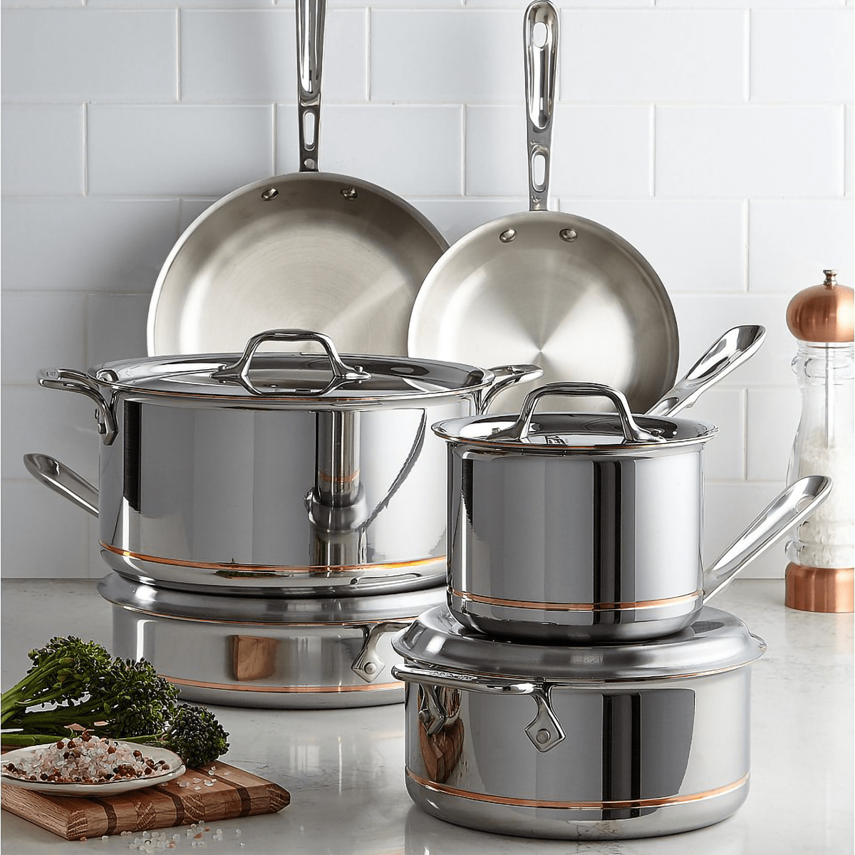 All Clad Copper Core Cookware Set