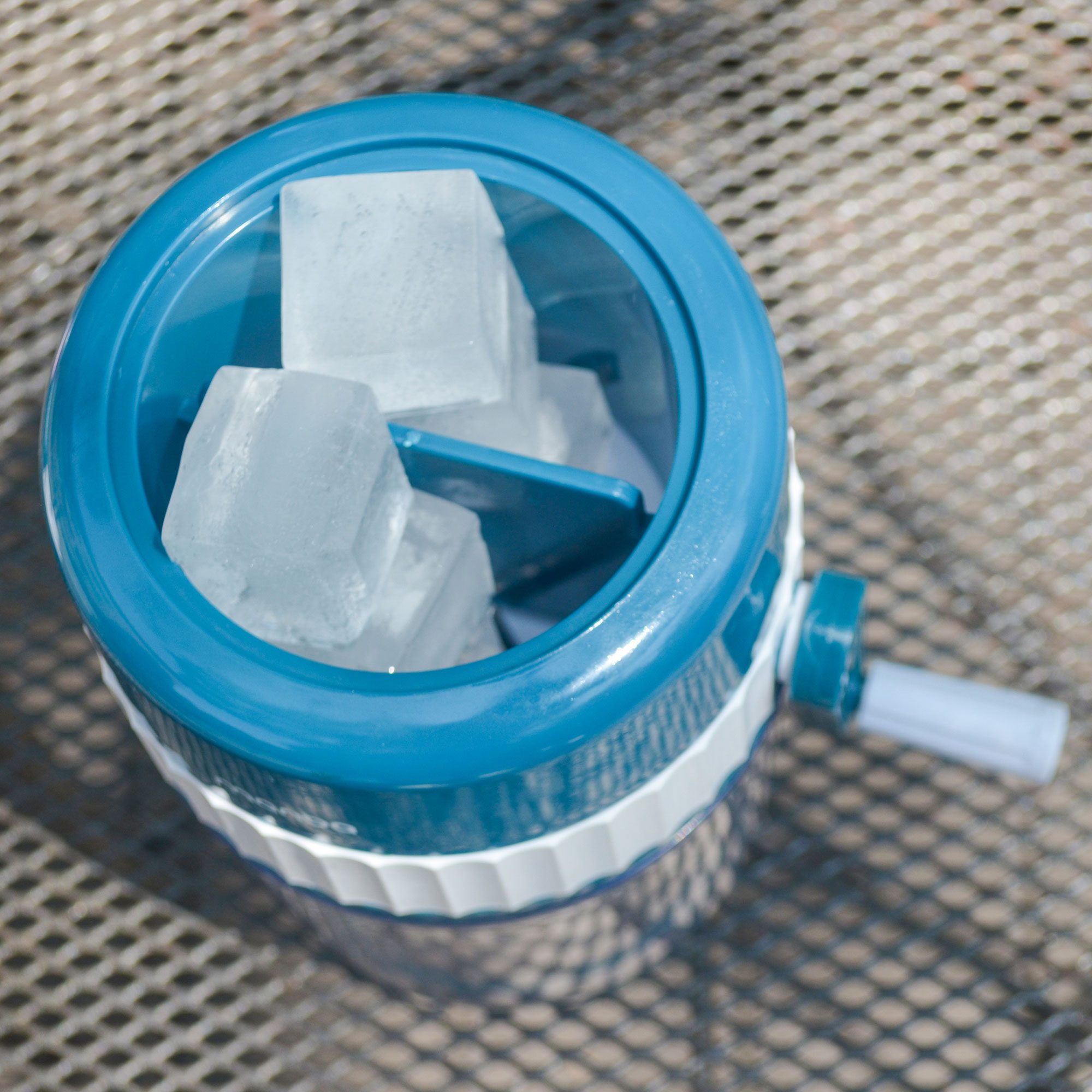 Ice Shaver with Ice Cubes on top