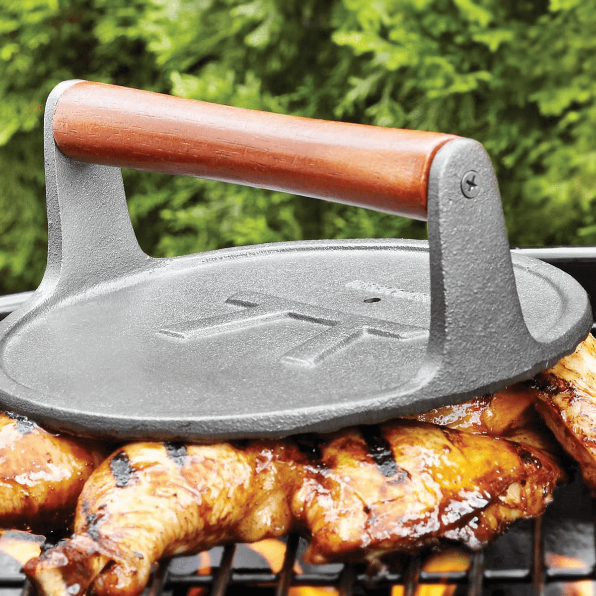 Outset Cast Iron Grill Press