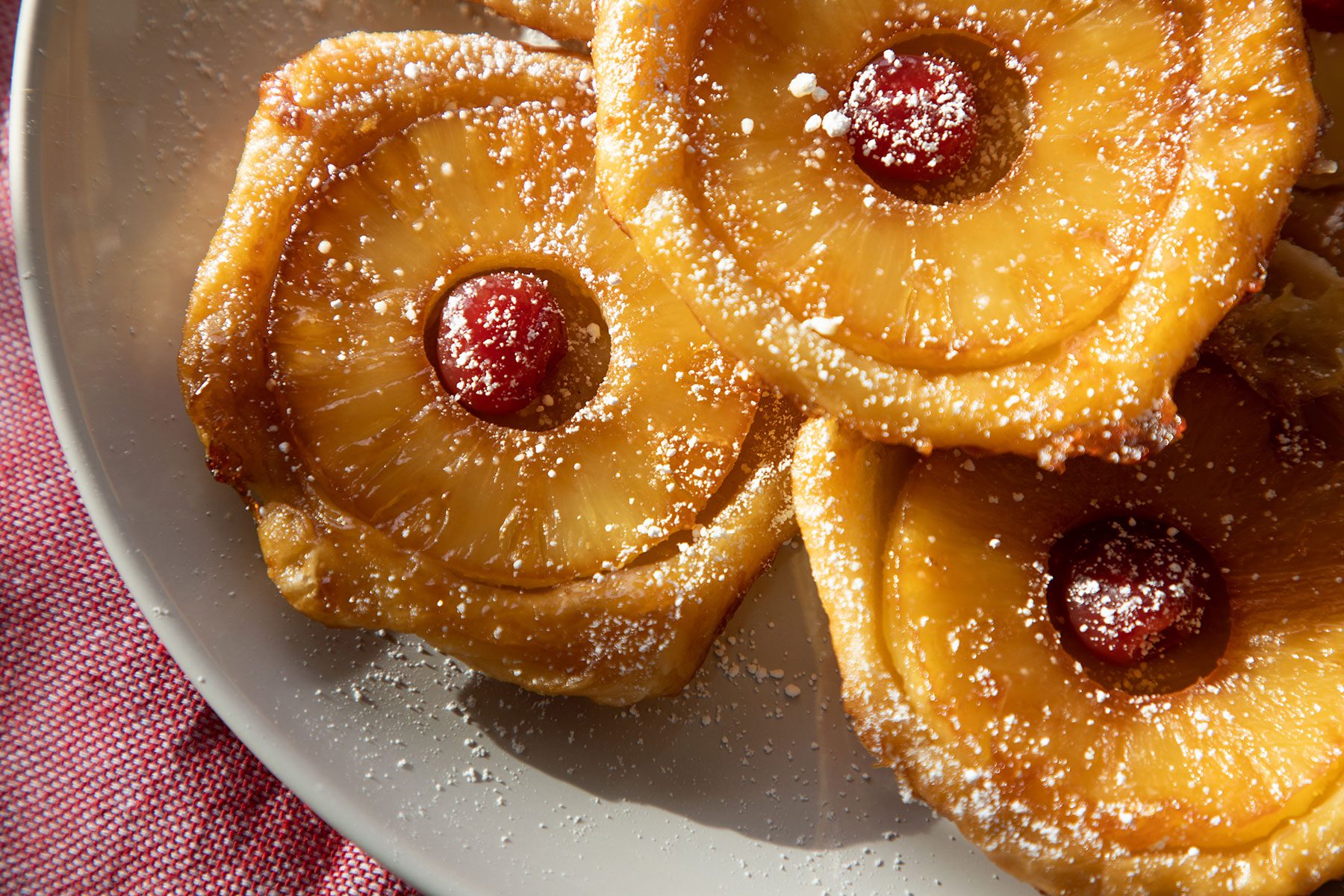 Close Up Pineapple Upside Down Pastries Adrienne Peña For Toh