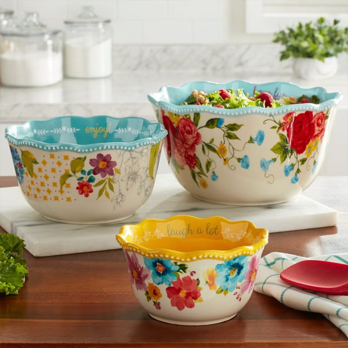 Sweet Rose Sentiment Serving Bowls