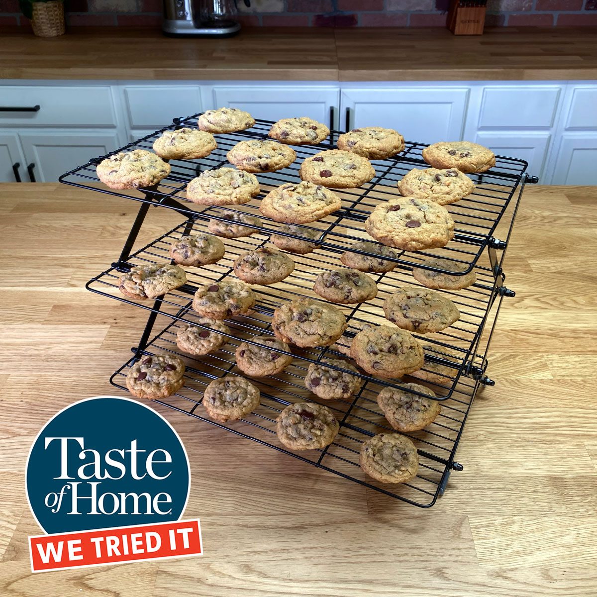 This Collapsible Baking Rack Offers Triple the Cookie Cooling Space