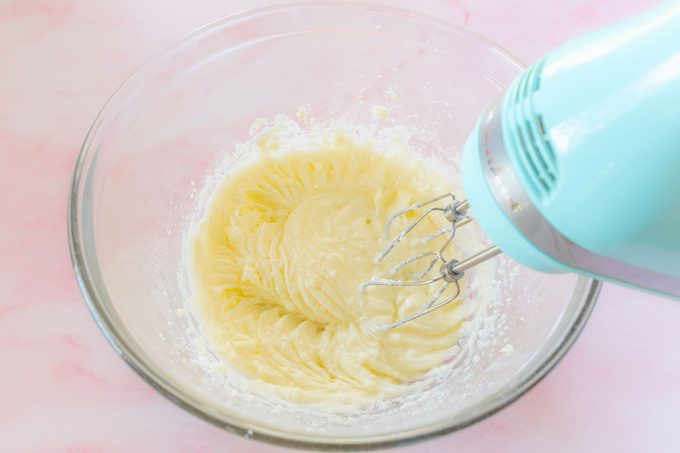 Combining Wet Ingedients Utah Pink Cookies Molly Allen For Taste Of Home