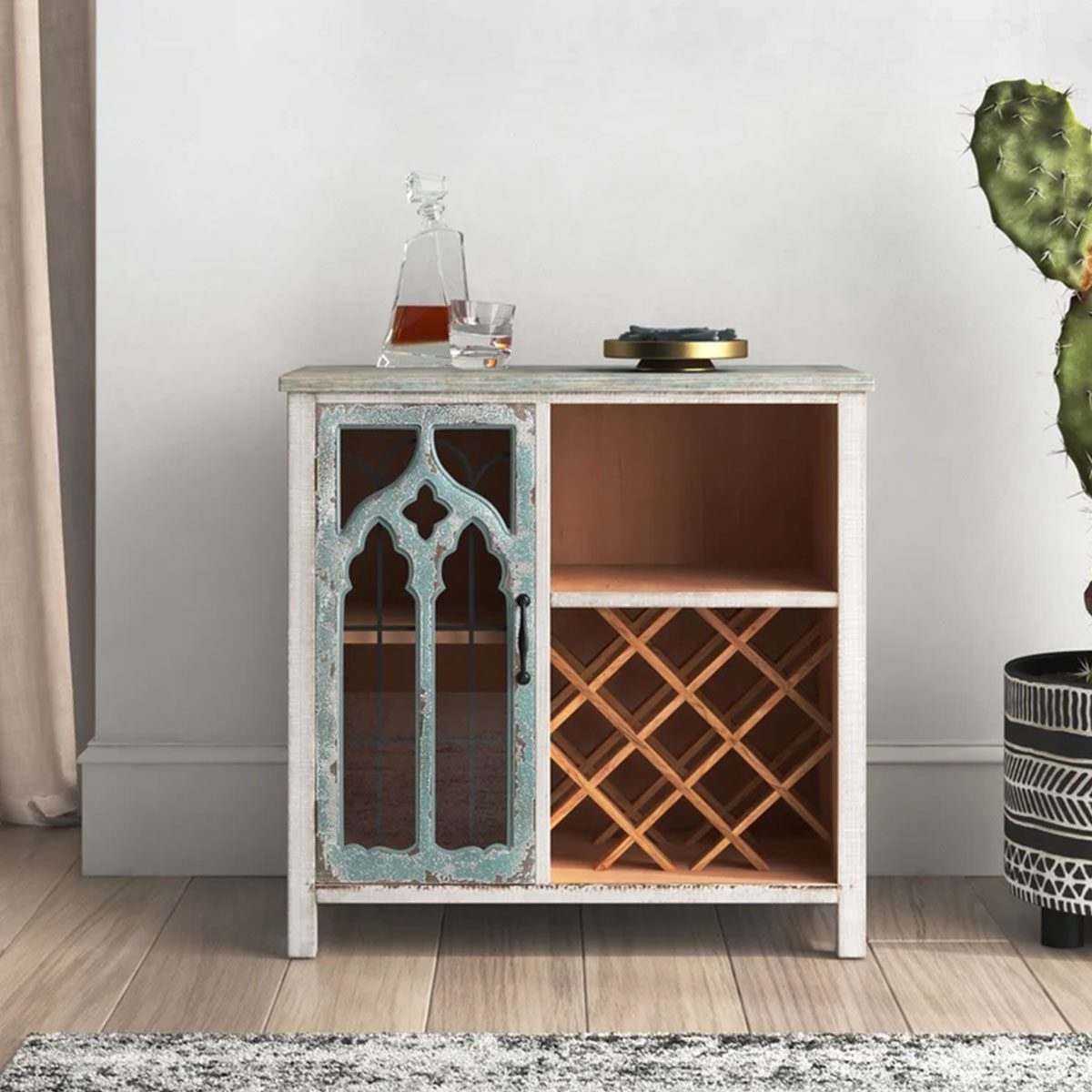 Eclectic Bar Cabinet