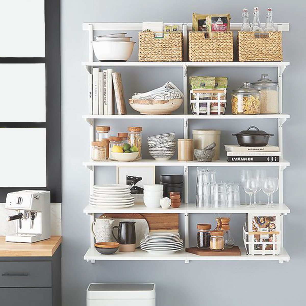 Open Kitchen Shelving