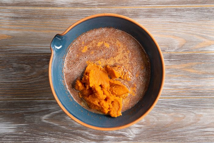 Mixing pumpkin in the mix