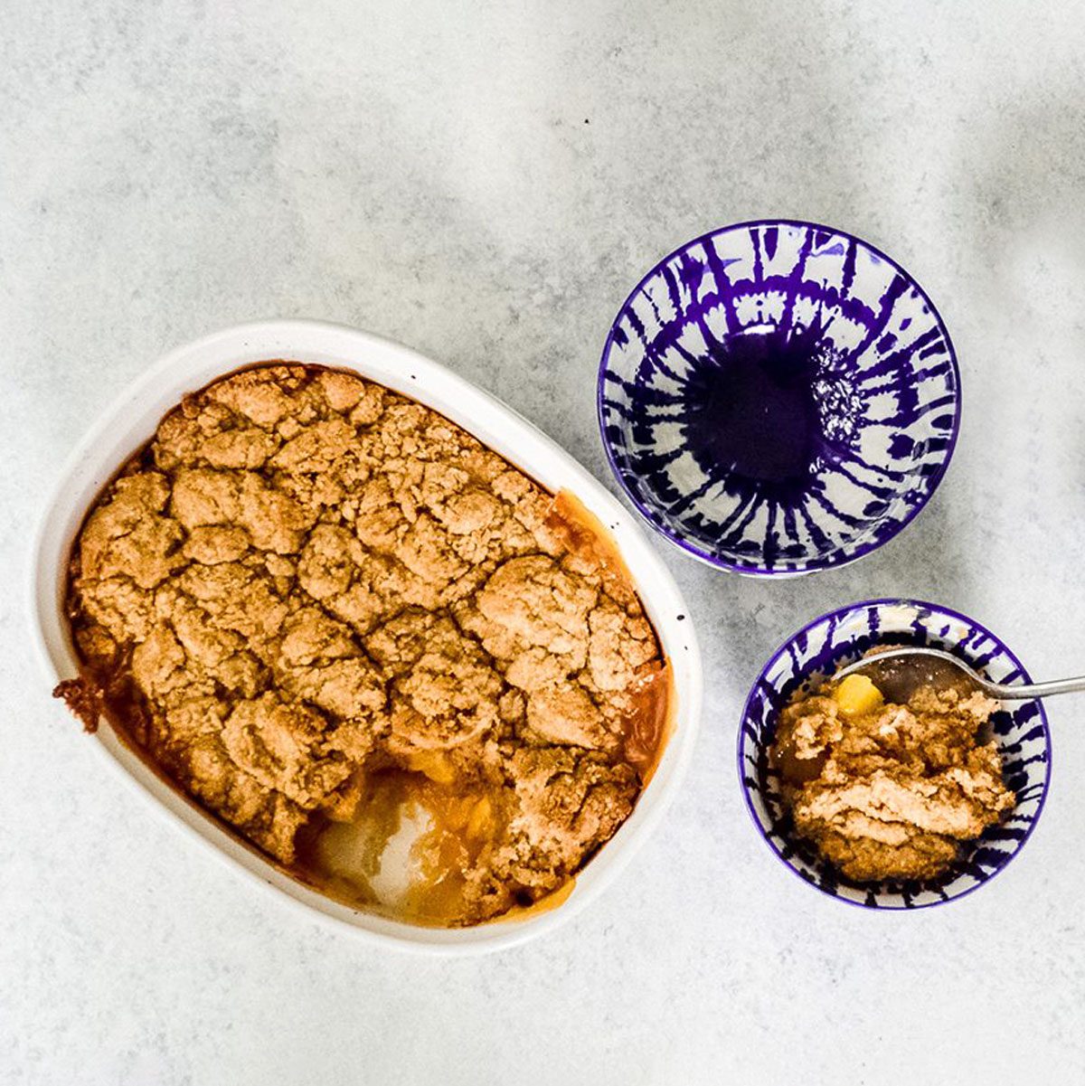 Vegan Peach Cobbler