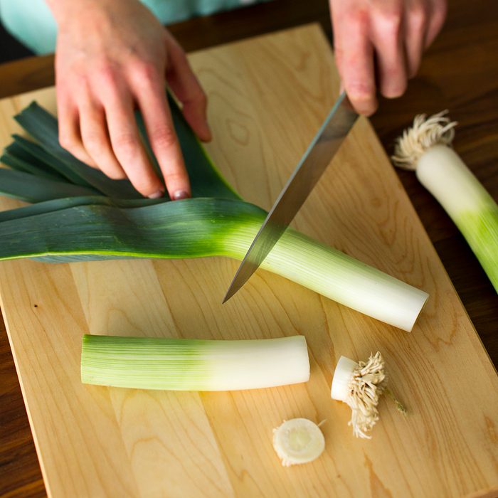 How to clean leeks, slicing leeks