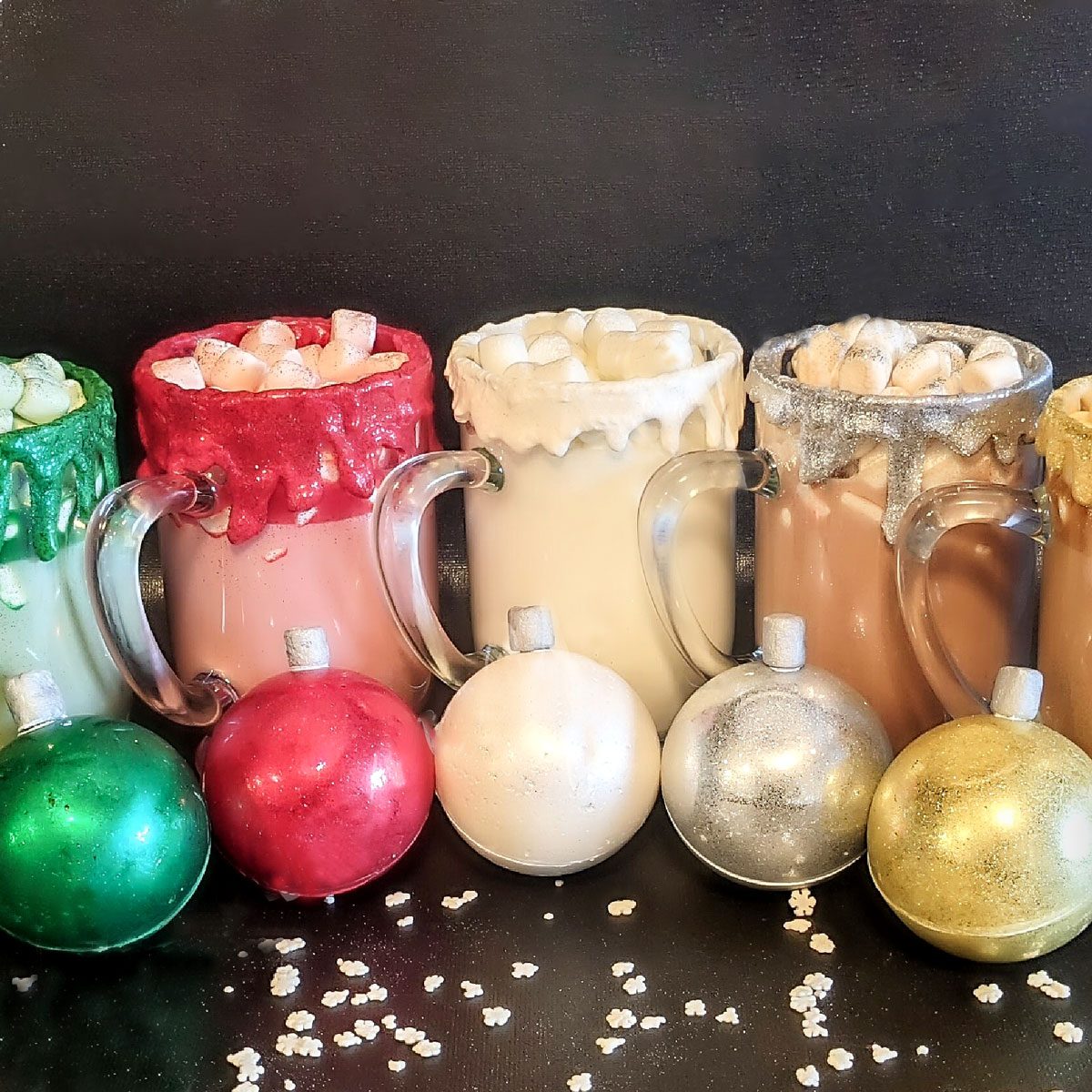 Glitter Hot Chocolate Bombs
