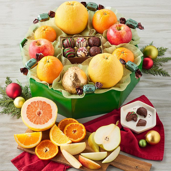 Holiday Fruit Wreath