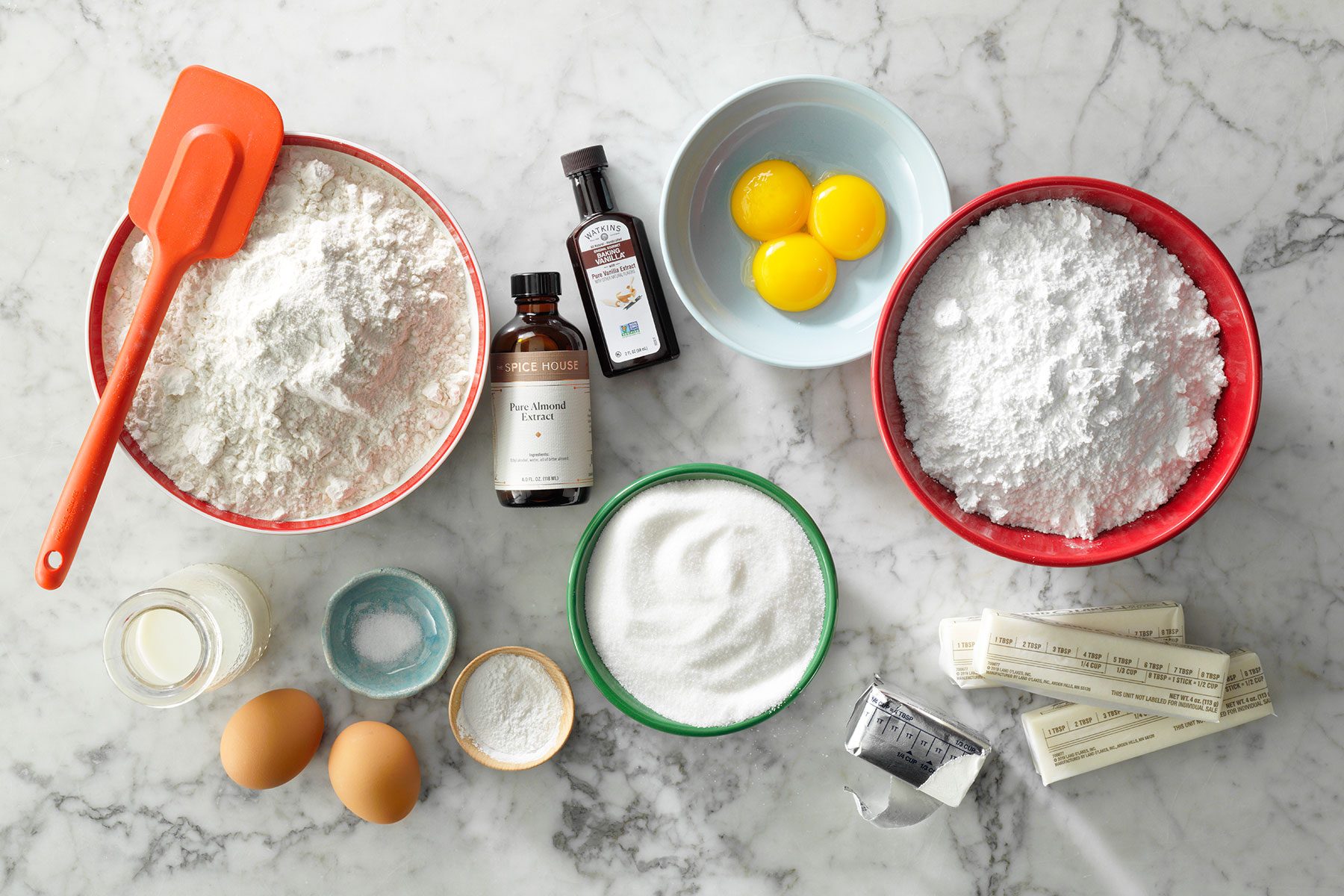 Ingredients for Frosted Sugar Cookies