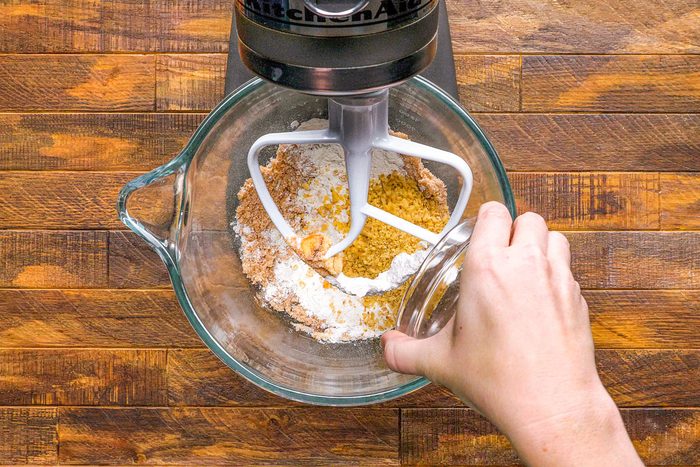 Making the filling for Pear Tart