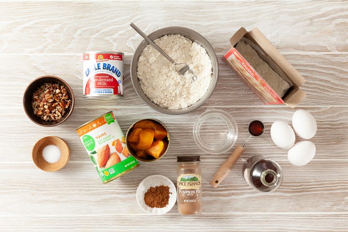 Ingredients for Sweet Potato Pie