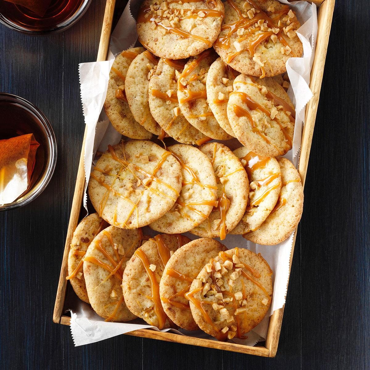 Caramel Apple Toffee Cookies