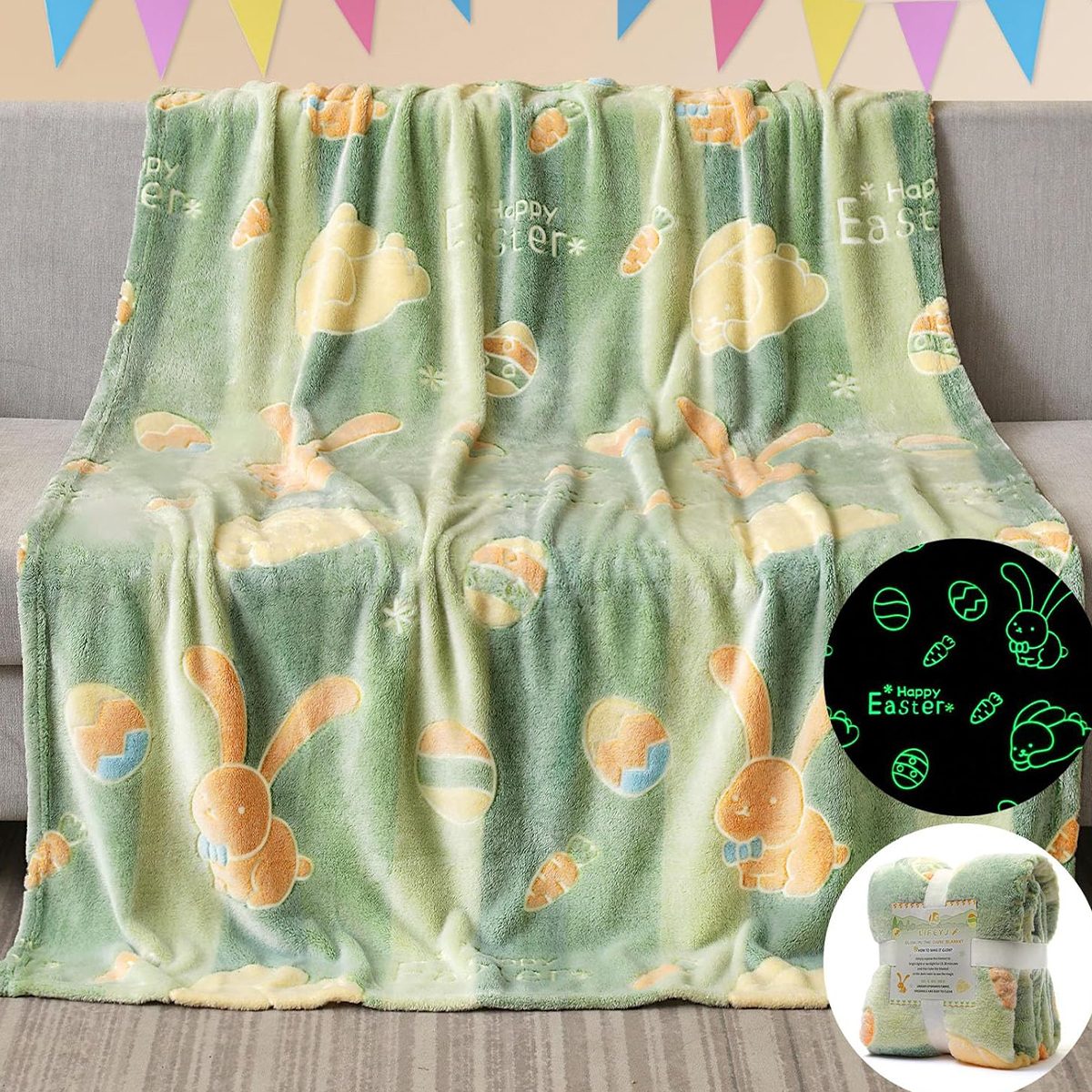 Glow In The Dark Easter Blanket