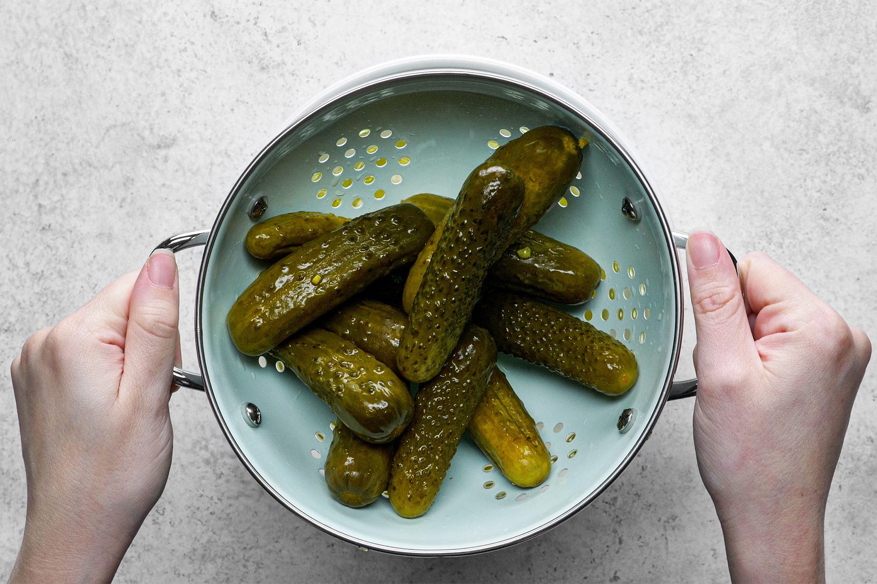 A bowl of pickles