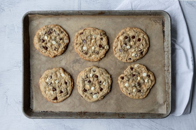 Baked Marry Me Cookies on a baking tray