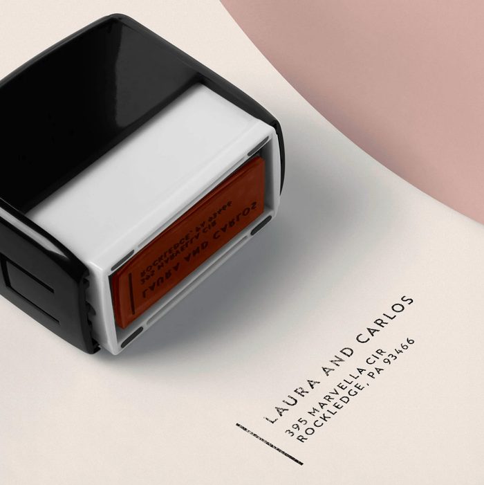 Self Inking Return Address Stamp