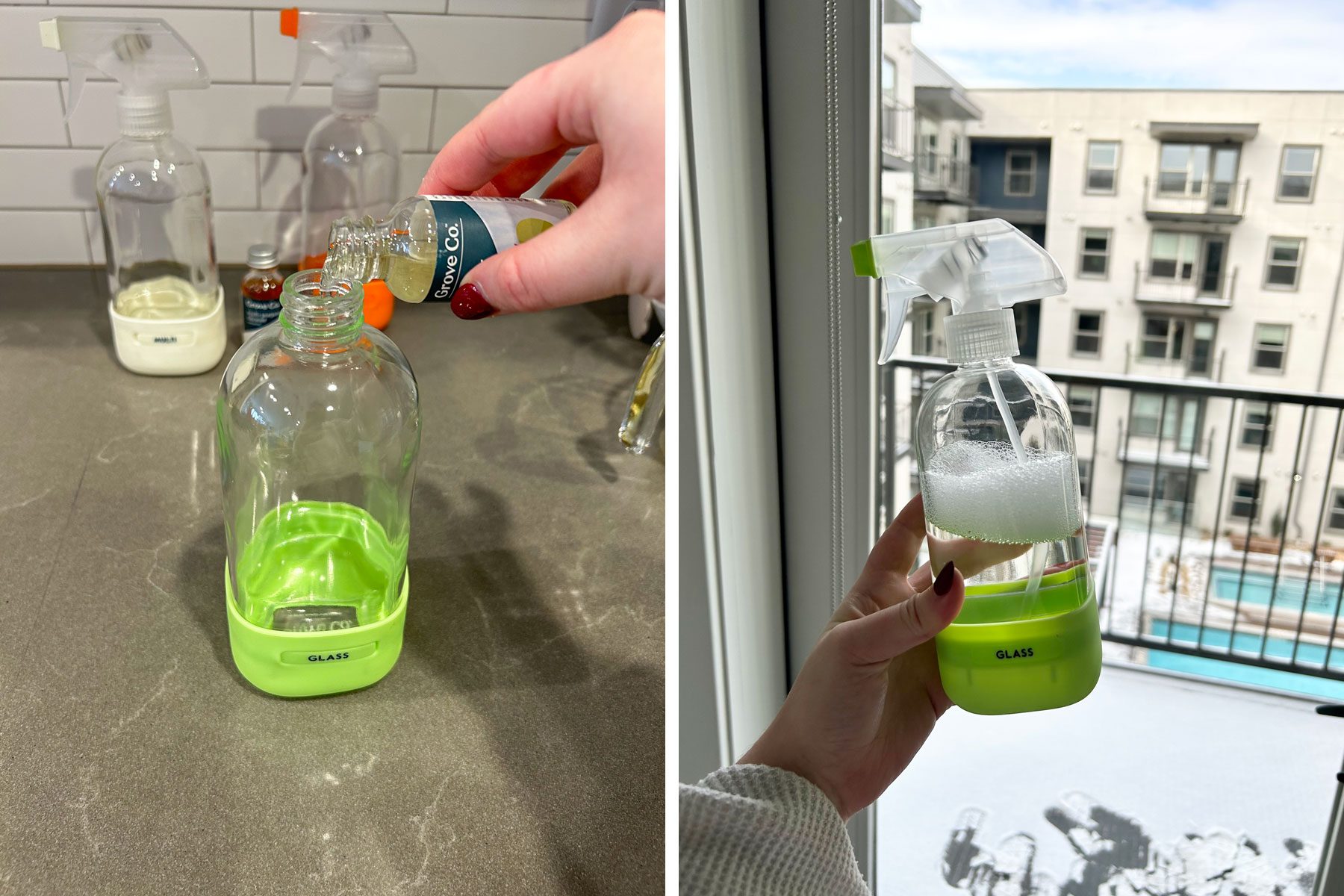 Filling empty bottle 