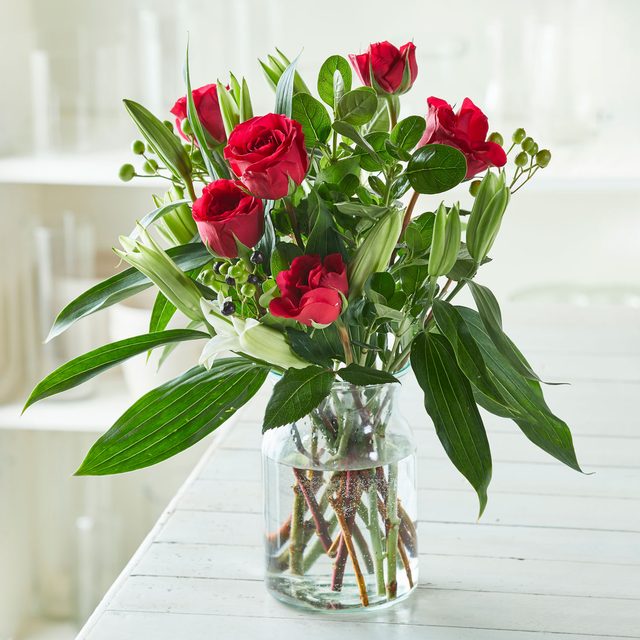 Benchmark Bouquets Flowers in Glass Vase , Benchmark Bouquets Flower Delivery Service