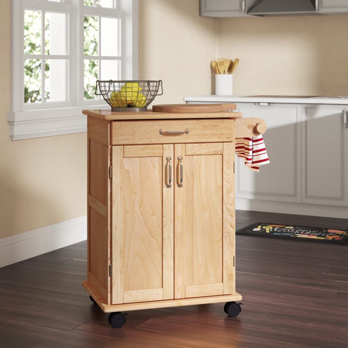 Andover Mills Prado Solid Kitchen Cart