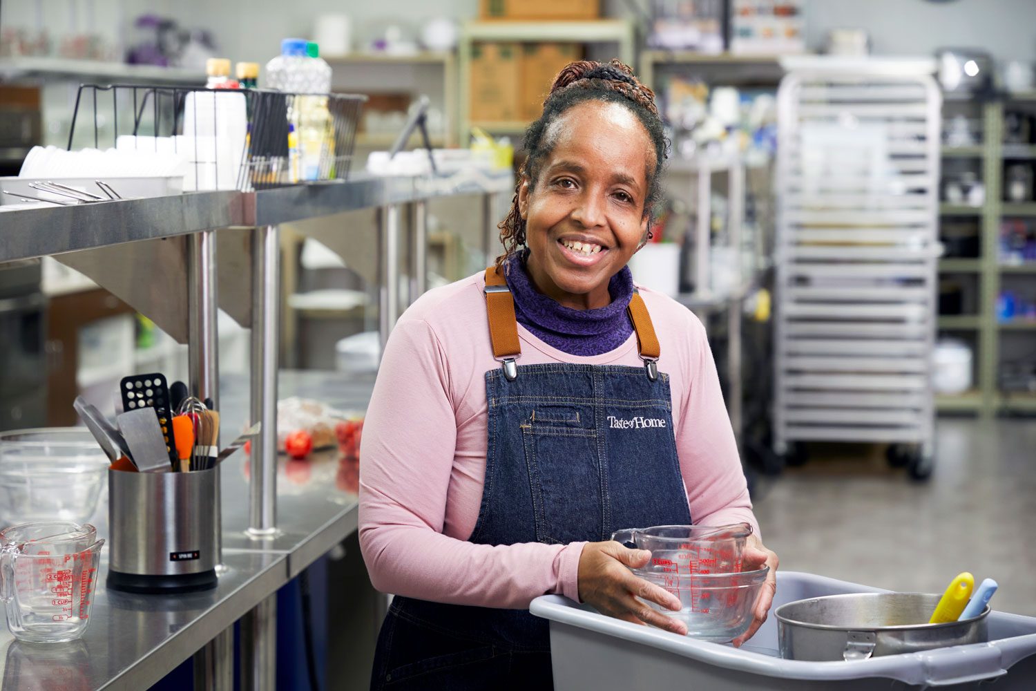 Suzanne Williams behind the scenes at Taste of Home