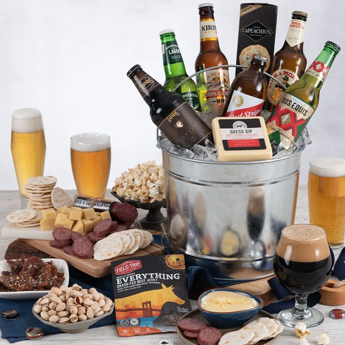 Beer and Charcuterie Basket