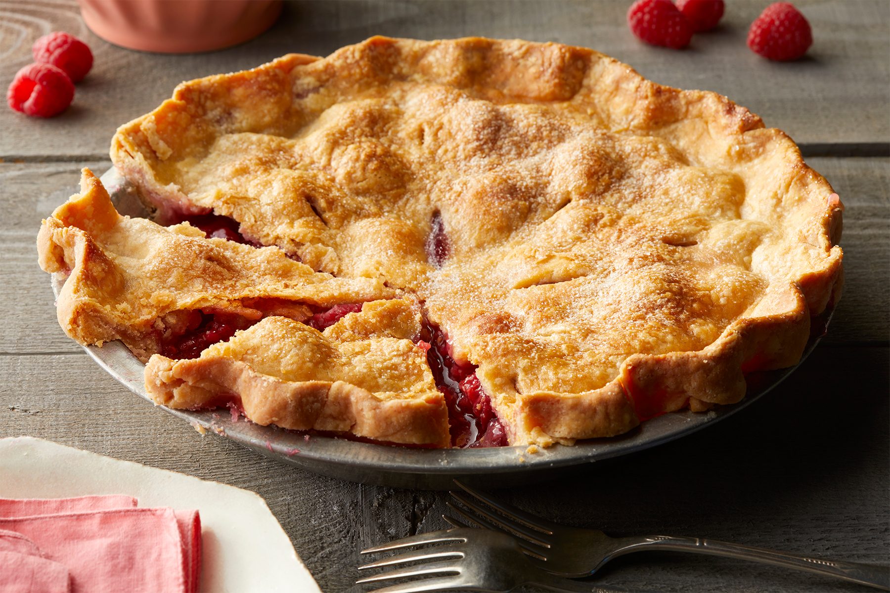 Favorite Fresh Raspberry Pie