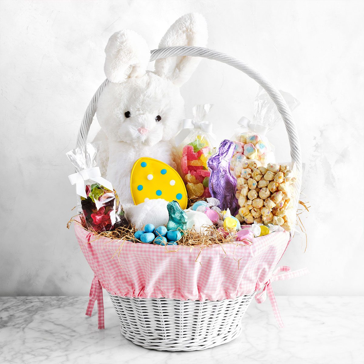 Gingham Bunny Easter Basket