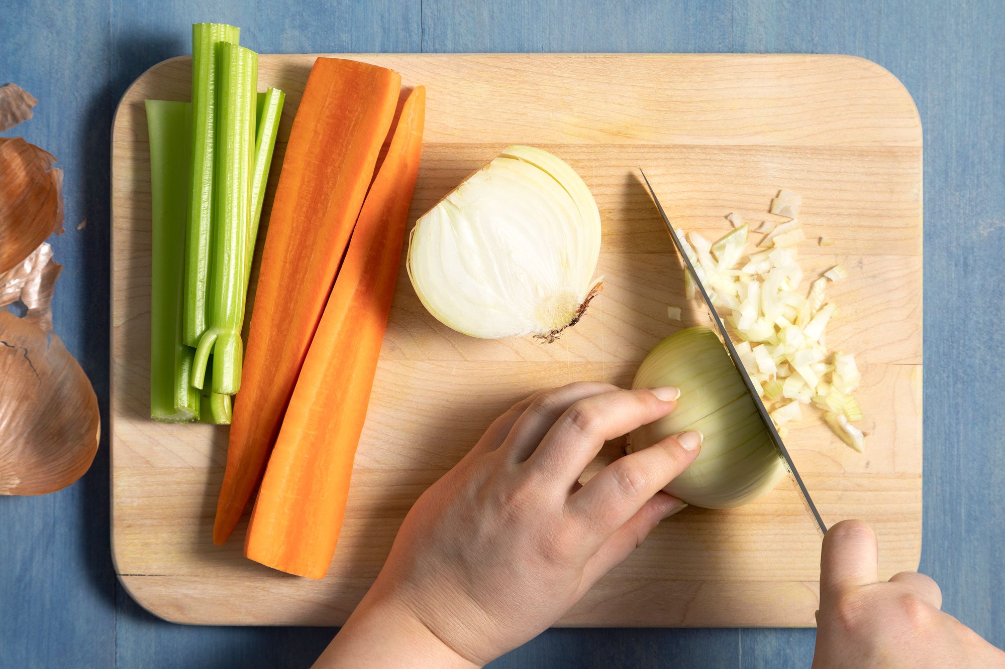 Chop the veggies