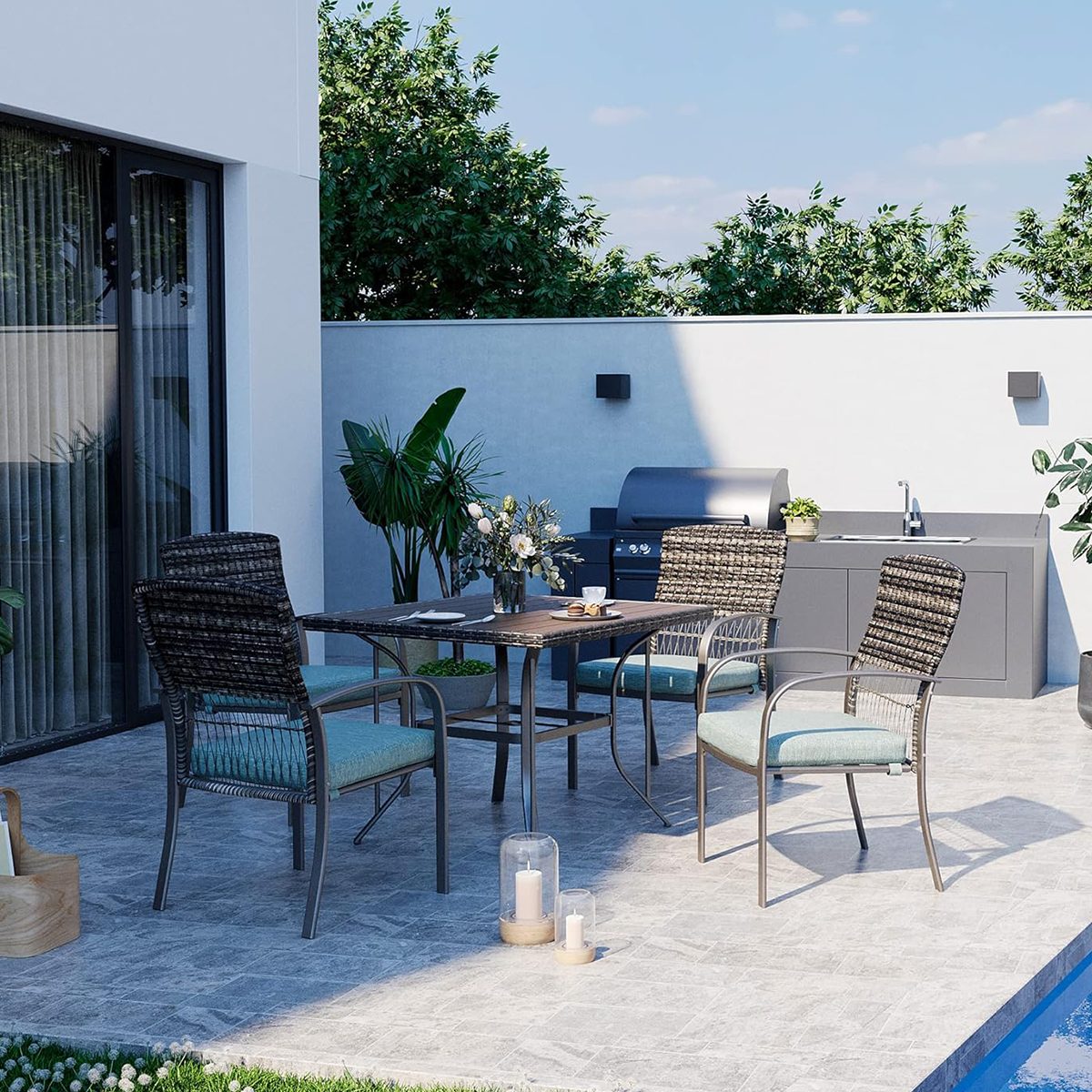 The Best Outdoor Dining Tables For Your Backyard Ft Via Amazon.com