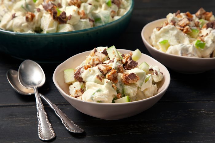 Candy Bar Apple Salad