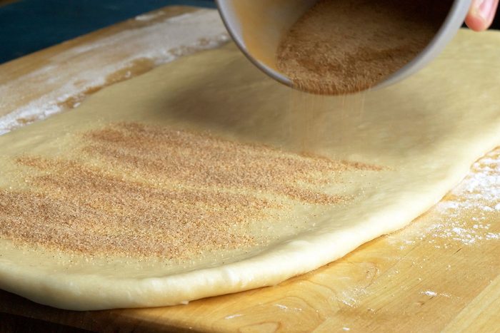 Sprinkle the cinnamon sugar